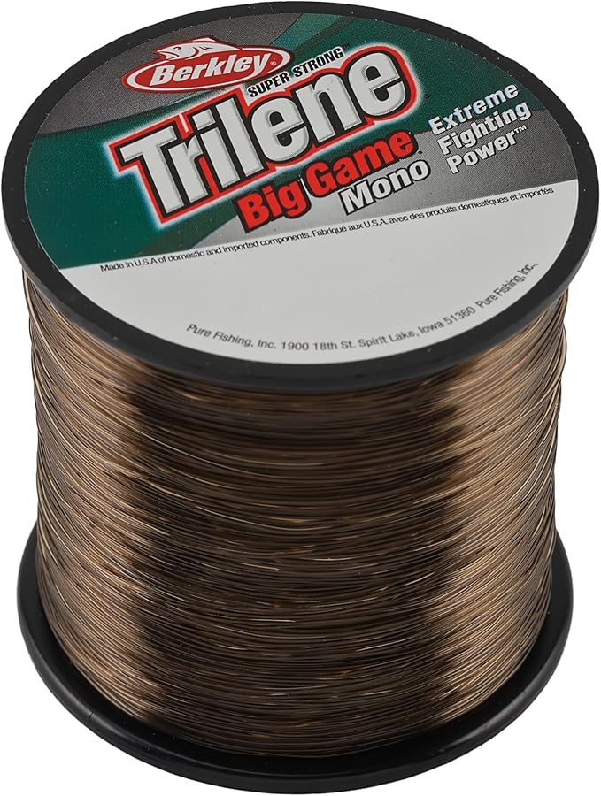Berkley Trilene Big Game - Línea de Pesca monofilamento 20LB 650YD COASTAL BROWN
