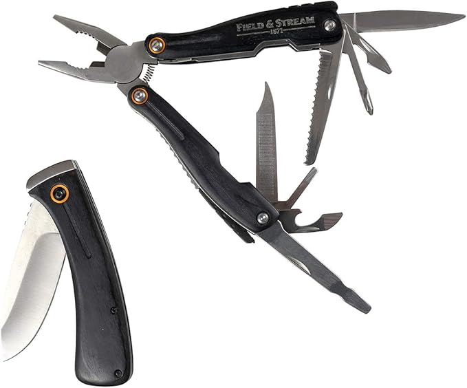 Field & Stream 1871 Sportsman Series Everyday Combo Cuchillo plegable+Navaja multi herramienta