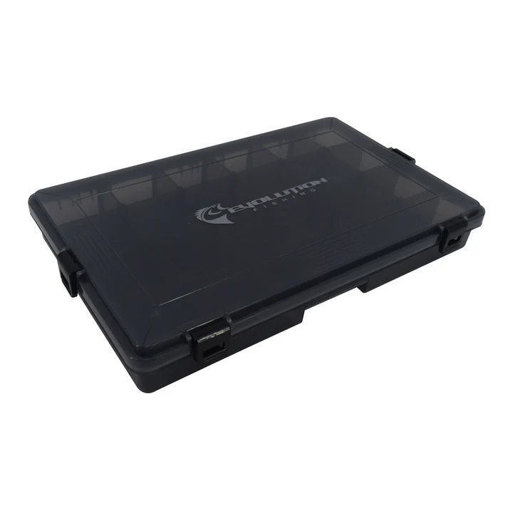 Evolution Outdoor 3700 4-Latch Water Proof Tackle Tray Black 31026-EV