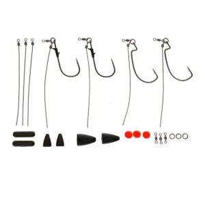Eagle Claw Lazer Sharp Pro Series TKO Rig Kit 22pk