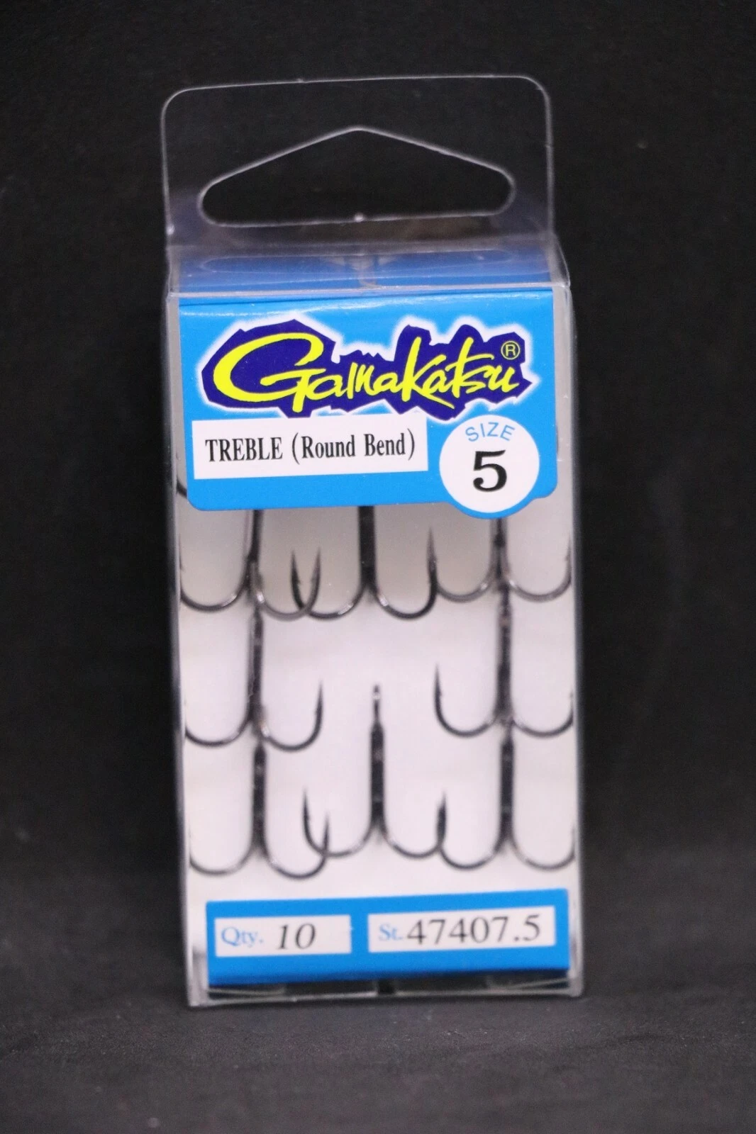GAMAKATSU TREBLE ROUND BEND SIZE 5 10 PK