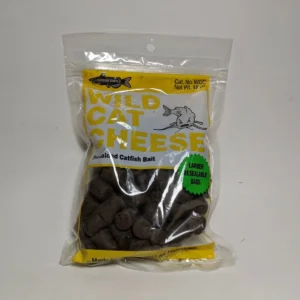 Catfish Charlie Wild Cat Pre Molded Cheese Dough Bait in Resealable Bag 12 Oz.