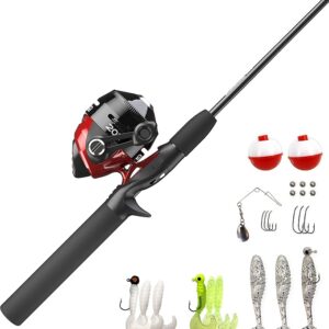 Zebco 202 Spincast Combo Kit 5´6″ Medium Light Black/Red