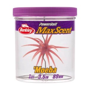BERCLEY POWERBAIT MAXSCENT "MOEBA" 3.5 BLOODSHOT