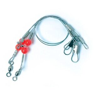 EAGLE CLAW LAZER SHARP DOUBLE STEEL WIRE RIG 24'' 10 QTY