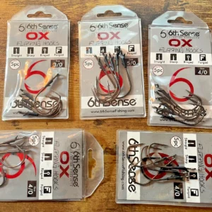 6TH SENSE OX FLIPPING HOOKS 5 PIEZAS VARIAS MEDIDAS